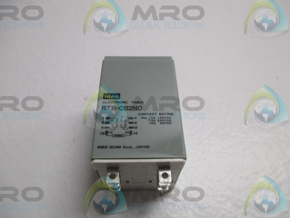IDEC RTB-CB2ND TIME-DELAY RELAY 9.99sec. * NEW IN BOX *