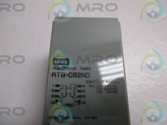 IDEC RTB-CB2ND TIME-DELAY RELAY 9.99sec. * NEW IN BOX *