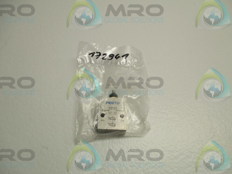 FESTO V/O-3-1/8 STEM ACTUATED VALVE * NEW IN FACTORY BAG *