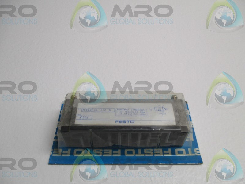 FESTO CL-5/2-6 11553 PNEUMATIC SPOOL VALVE * NEW IN ORIGINAL PACKAGE *