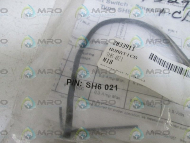 NUMATICS SH6-021 HALL EFFECT SWITCH * NEW IN FACTORY BAG *