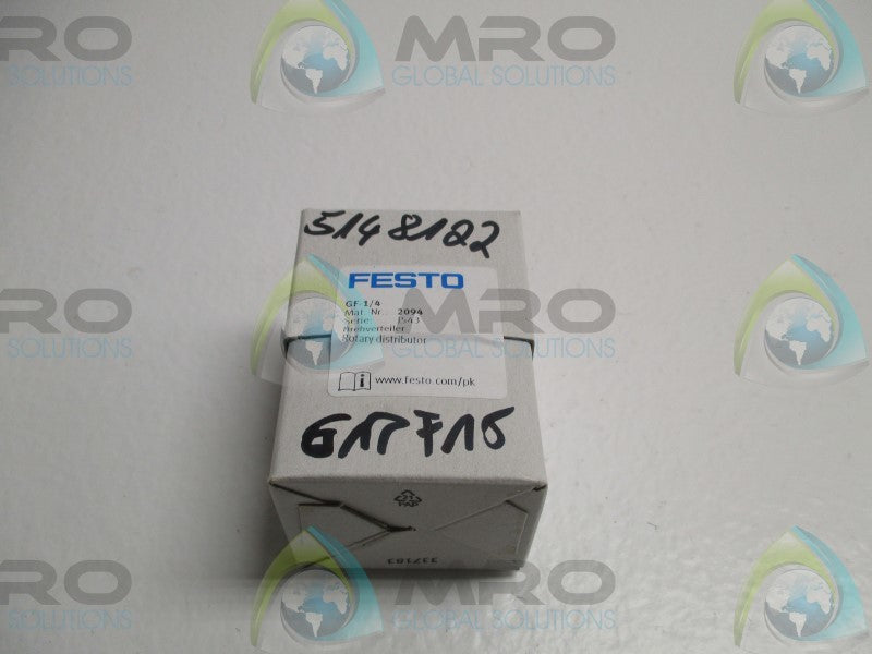 FESTO GF-1/4 ROTARY DISTRIBUTOR * FACTORY SEALED *