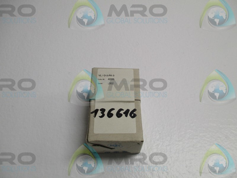 FESTO VL/O-3-PK-3 PNEUMATIC VALVE * FACTORY SEALED *