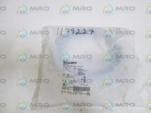 BALLUFF INDUCTIVE SENSOR BES516-325-BO-C-PU-05 * NEW IN FACTORY BAG *