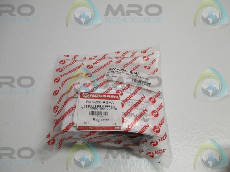 NORGREN R07-200-RGAA REGULATOR 1/4" * NEW IN FACTORY BAG *