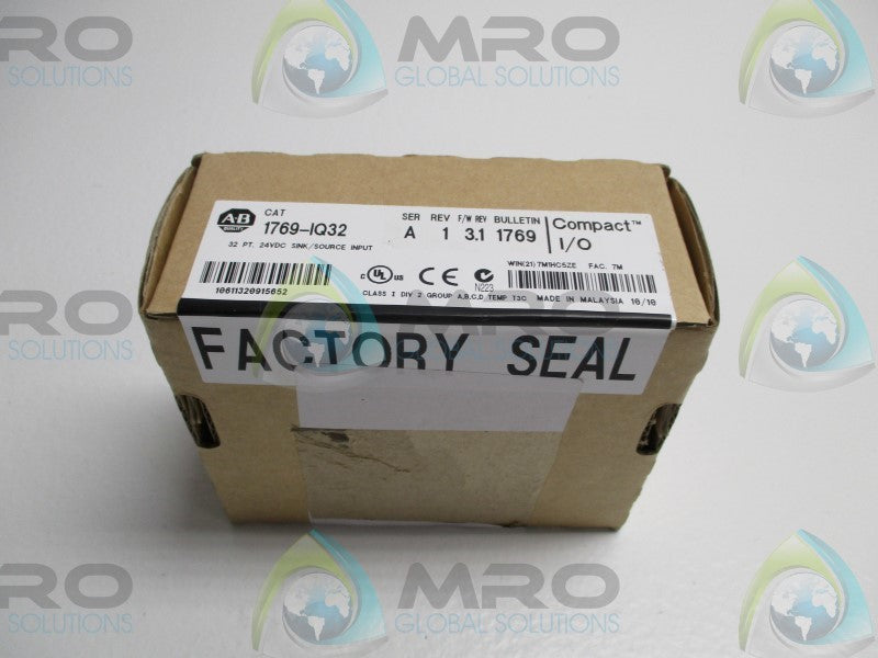 ALLEN BRADLEY COMPACT I/O 1769-IQ32 SER. A F/W 3.1 DATE:2010 * FACTORY SEALED *
