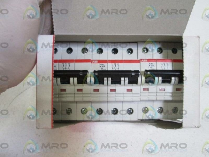 LOT OF 3 ABB CIRCUIT BREAKER S283 K50A *NEW IN BOX*