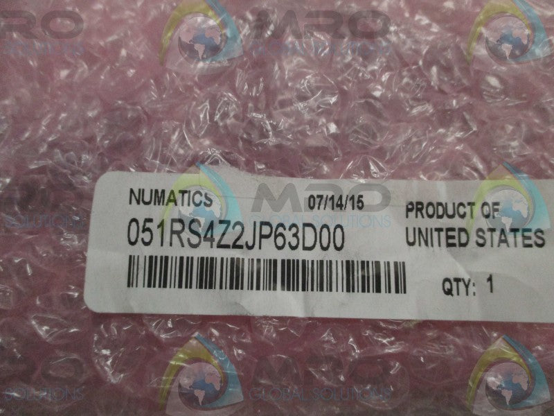 NUMATICS 051RS4Z2JP63D00 REGULATOR VALVE * NEW IN FACTORY BAG *