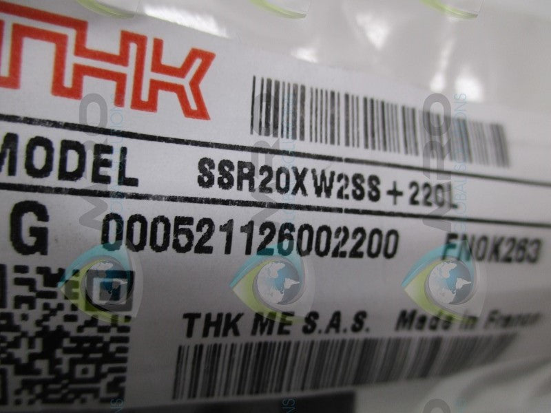 THK SSR20XW2SS+220L LINEAR GUIDE RAIL * NEW IN FACTORY BAG *