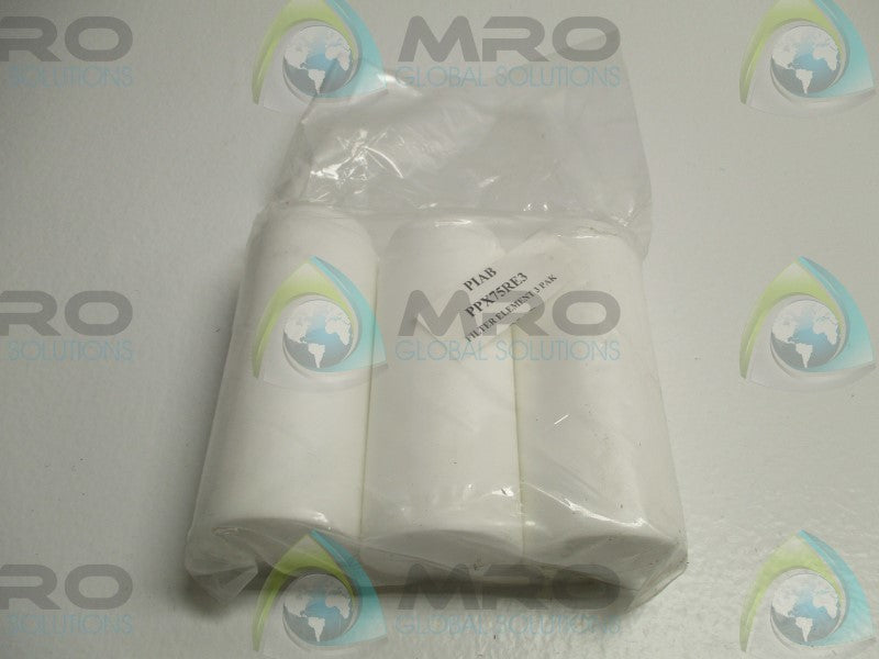 PIAB PPX75RE3 FILTER ELEMENT (PKG OF 3) * NEW IN FACTORY BAG *