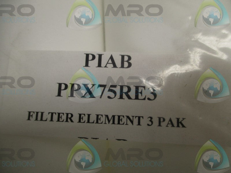 PIAB PPX75RE3 FILTER ELEMENT (PKG OF 3) * NEW IN FACTORY BAG *