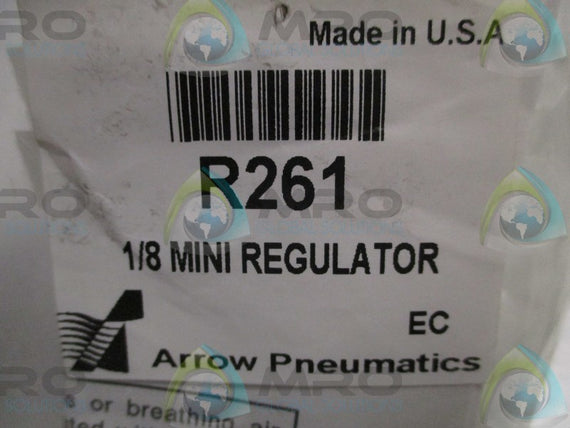 ARROW PNEUMATICS R261 MINI REGULATOR 1/8"  * NEW IN FACTORY BAG *