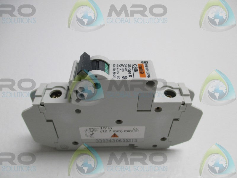 SQUARE D 60121 CIRCUIT BREAKER 3A  NSMP