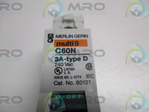 SQUARE D 60121 CIRCUIT BREAKER 3A  NSMP