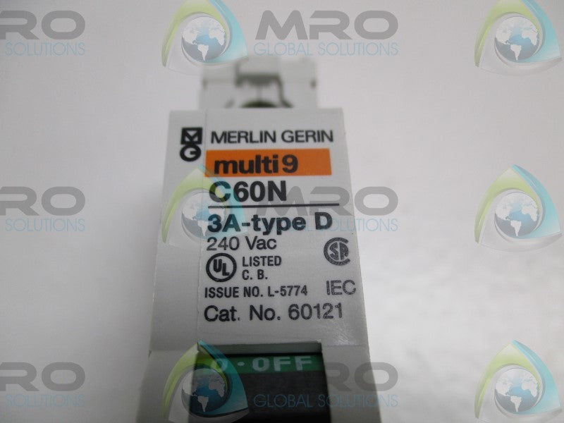 SQUARE D 60121 CIRCUIT BREAKER 3A  NSMP