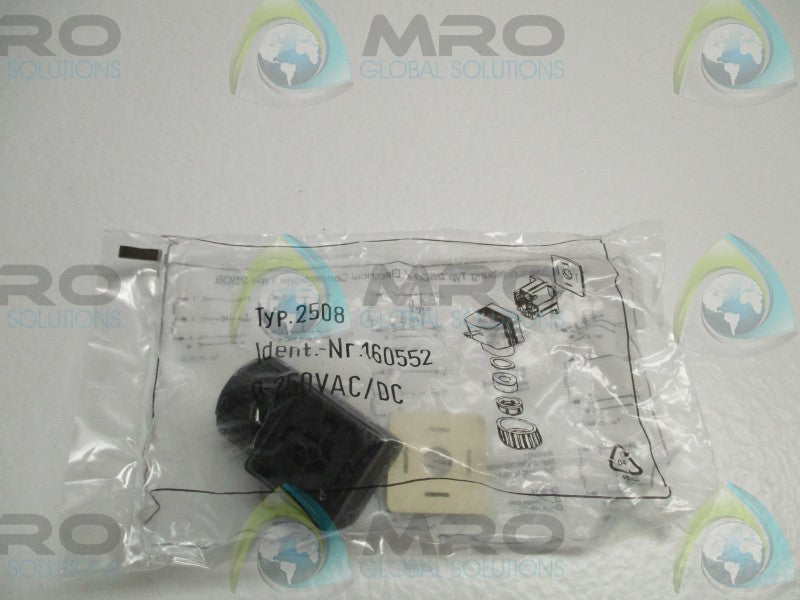 ELECTRICAL TYPE 2508 160552 CONNECTOR 250VAC/DC * NEW IN A FACTORY BAG *
