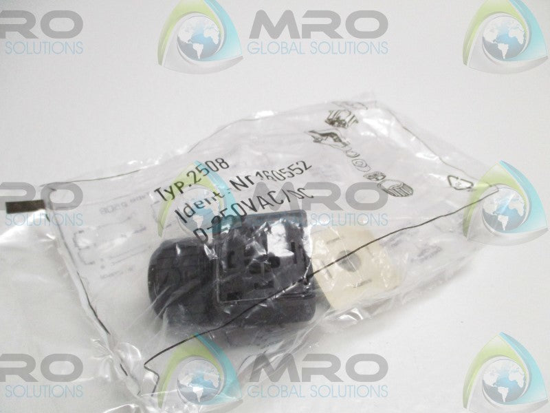 ELECTRICAL TYPE 2508 160552 CONNECTOR 250VAC/DC * NEW IN A FACTORY BAG *