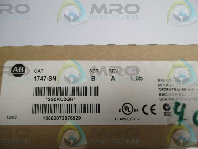 ALLEN BRADLEY 1747-SN SER. A F/W 1.0b DATE: 2008 * FACTORY SEALED *