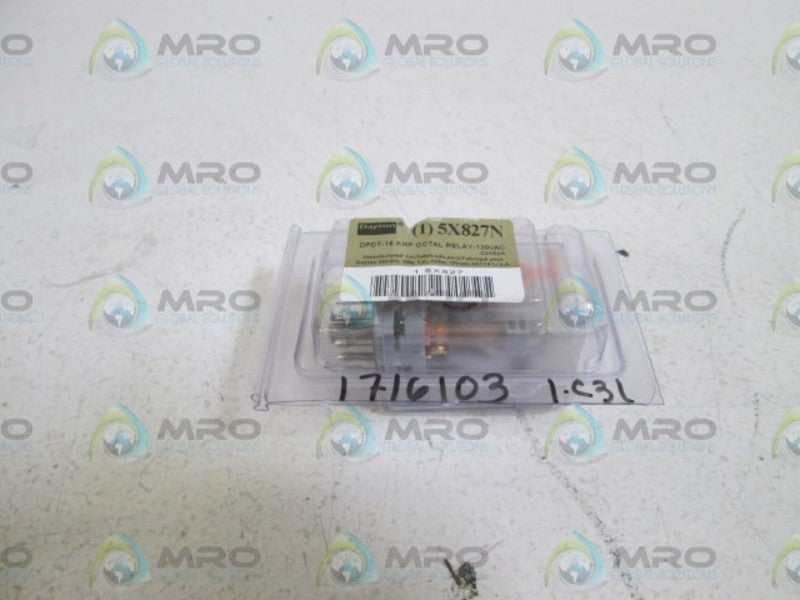 DAYTON 5X827N RELAY * NEW IN ORIGINAL PACKAGE *