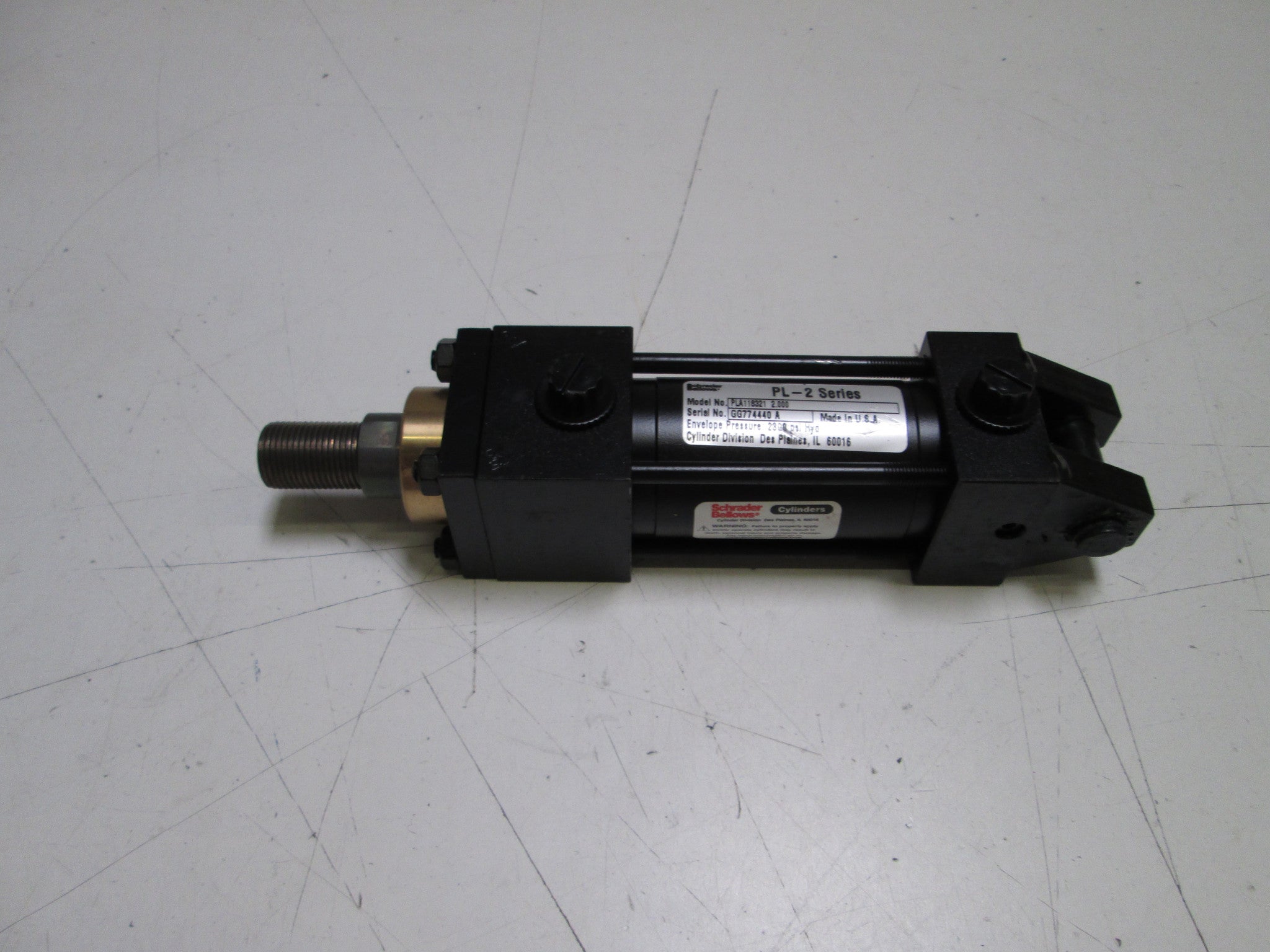 SCHRADER BELLOWS PLA118321 2.000 CYLINDER *NEW NO BOX*