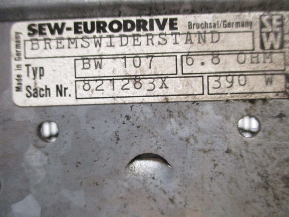 SEW-EURODRIVE BW106 BRAKE RESISTOR 6.8OHM 390W * USED *