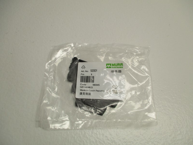 MURR ELEKTRONIK 52001 OUTPUT RELAY * NEW IN FACTORY BAG *