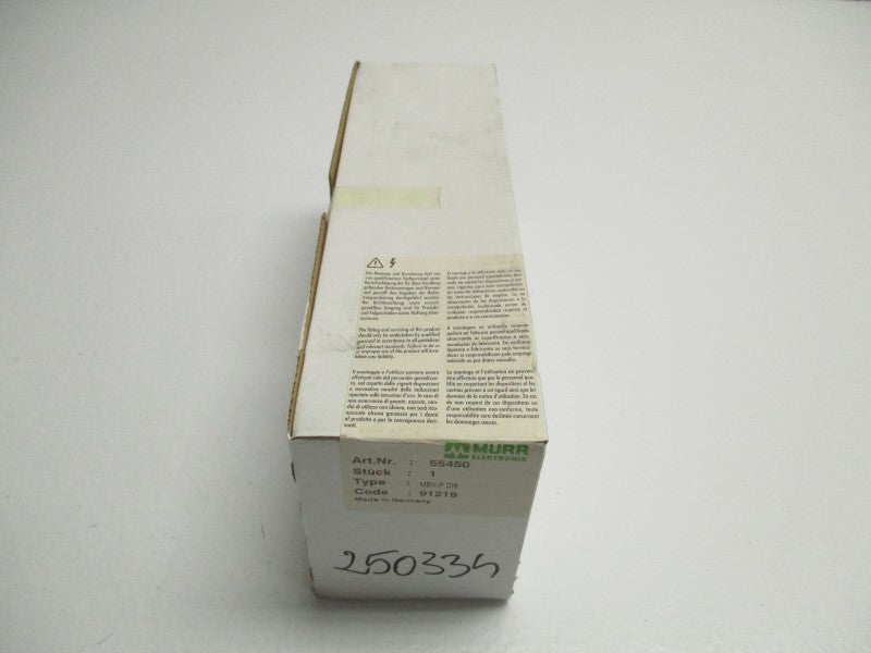 MURR ELEKTRONIK MBV-PDI8 55450 DISCONNECT JUNCTION BOX * FACTORY SEALED *