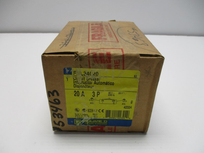 SQUARE D FAL34020 CIRCUIT BREAKER 20A * FACTORY SEALED *