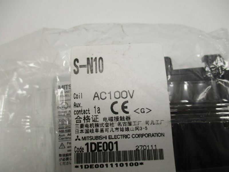 MITSUBISHI S-N10 MAGNETIC CONTACTOR 100/100-110V * NEW IN FACTORY BAG *