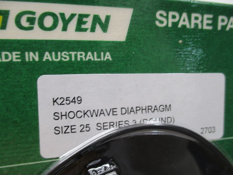 GOYEN K2549 SHOCKWAVE DIAPHRAGM * NEW IN ORIGINAL PACKAGE *