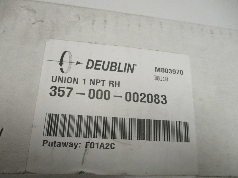 DEUBLIN 357-000-002083 UNION * FACTORY SEALED *