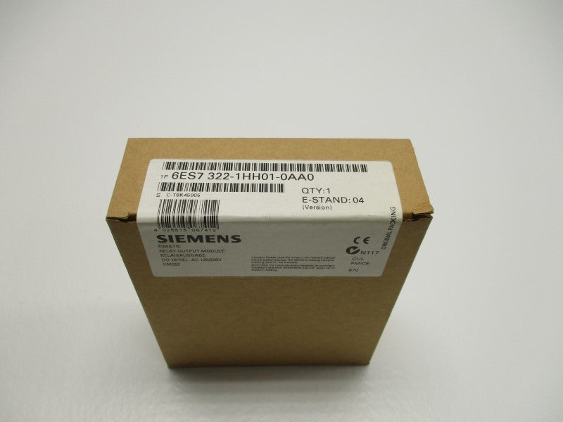 SIEMENS SIMATIC S7 6ES7322-1HH01-0AA0 RELAY OUTPUT * FACTORY SEALED *