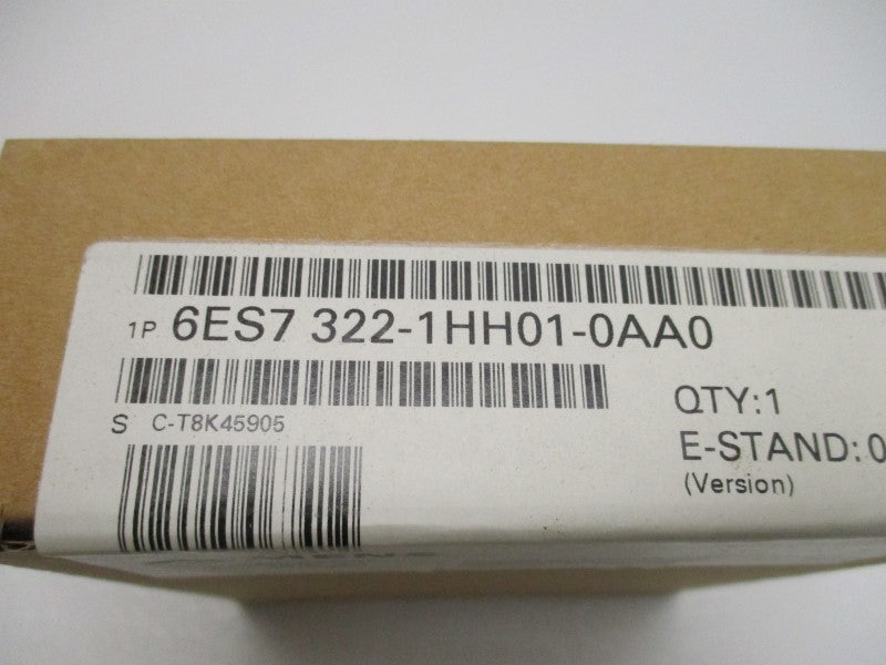 SIEMENS SIMATIC S7 6ES7322-1HH01-0AA0 RELAY OUTPUT * FACTORY SEALED *