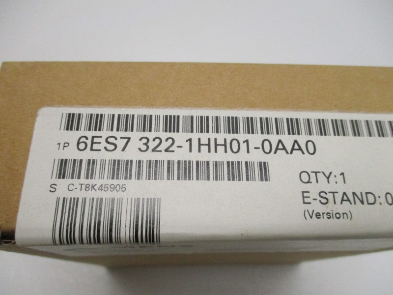 SIEMENS SIMATIC S7 6ES7322-1HH01-0AA0 RELAY OUTPUT * FACTORY SEALED *