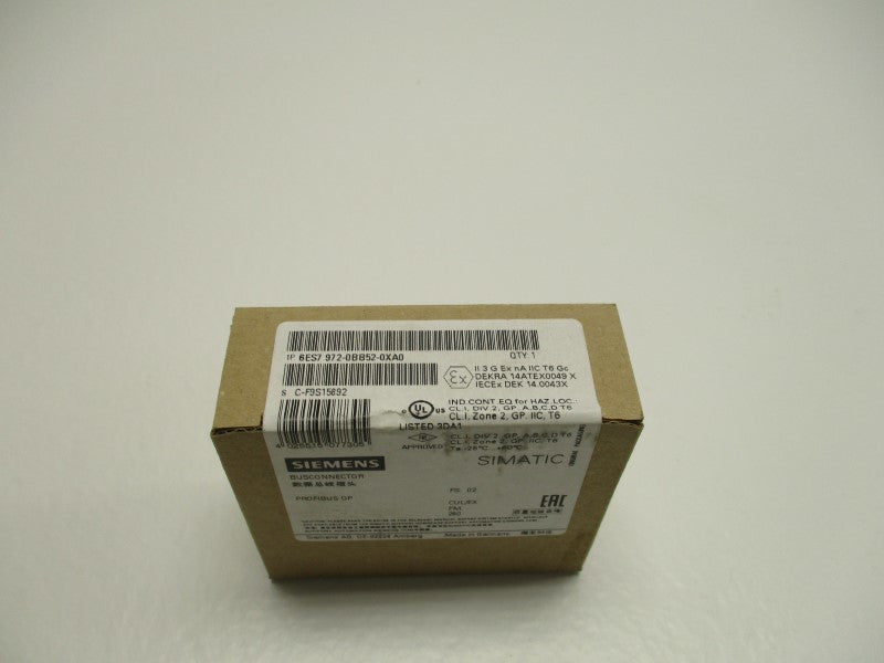 SIEMENS SIMATIC S7 6ES7972-0BB52-0XA0 BUS CONNECTOR * FACTORY SEALED *