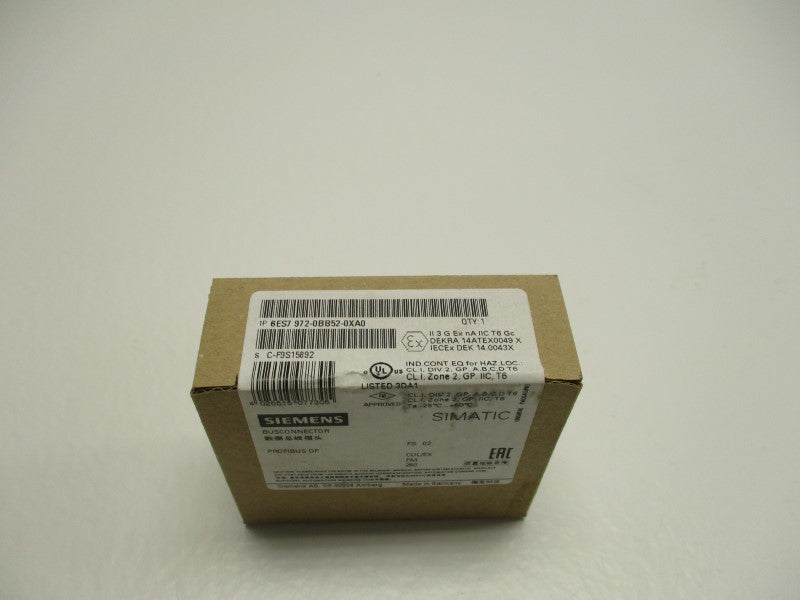 SIEMENS SIMATIC S7 6ES7972-0BB52-0XA0 BUS CONNECTOR * FACTORY SEALED *