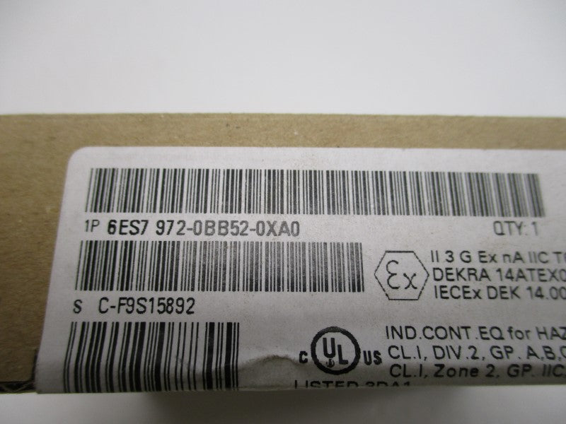 SIEMENS SIMATIC S7 6ES7972-0BB52-0XA0 BUS CONNECTOR * FACTORY SEALED *