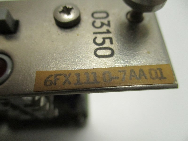 SIEMENS 6FX1110-7AA01 PLC BOARD (REPAIRED) * USED  *