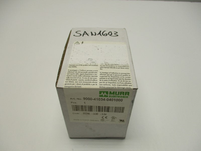 MURR ELEKTRONIK 9000-41034-0401000 ELECTRONIC AUX. CIRCUIT * FACTORY SEALED *