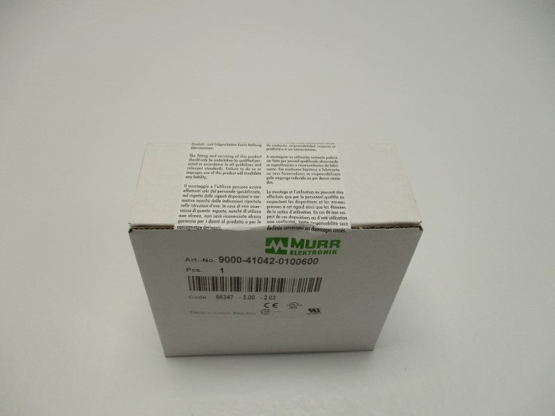 MURR ELEKTRONIK 9000-41042-0100600 ELECTRONIC AUX. CIRCUIT * FACTORY SEALED *