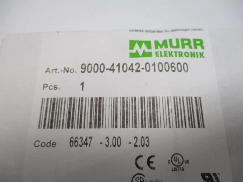 MURR ELEKTRONIK 9000-41042-0100600 ELECTRONIC AUX. CIRCUIT * FACTORY SEALED *