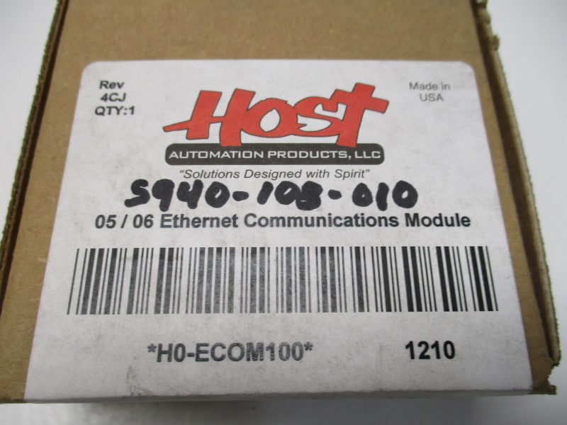 HOST H0-ECOM100 ETHERNET COMMUNICATIONS MODULE * FACTORY SEALED *