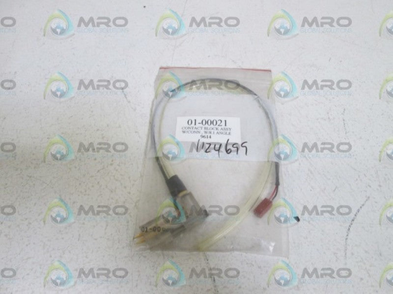 INDUSTRIAL MRO CONTACT BLOCK ASSY W/CONN, W/8.1 ANGLE * NEW IN BAG *