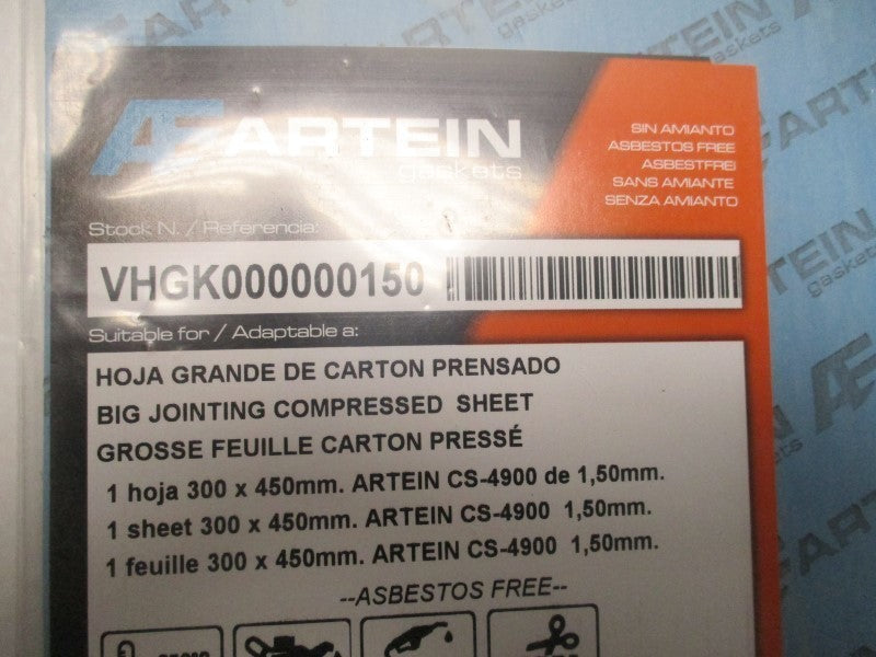 ARTEIN VHGK000000150 BIG JOINTING COMP. SHEET 300x450mm * NEW IN FACTORY BAG *
