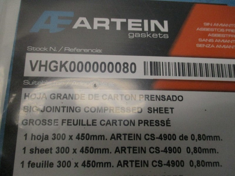 ARTEIN VHGK00000080 BIG JOINTING COMP. SHEET 300x450mm * NEW IN FACTORY BAG *