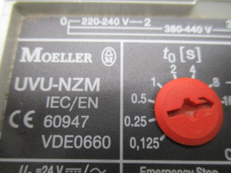 KLOCKNER MOELLER UVU-NZM RELEASE DELAY UNIT * USED *
