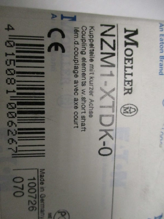 KLOCKNER MOELLER NZM1-XTDK-0 COUPLING ELEMENTS * NEW IN BOX *