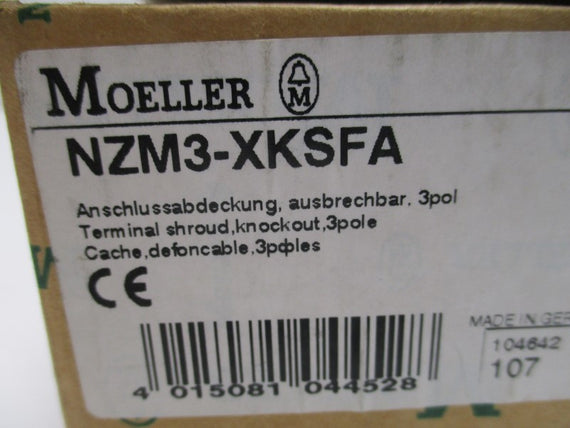 KLOCKNER MOELLER NZM3-XKSFA TERMINAL SHROUD 3P * NEW IN BOX *