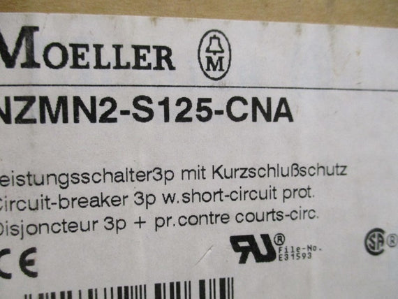 KLOCKNER MOELLER NZMN2-S125-CNA CIRCUIT BREAKER 125A * NEW IN BOX *