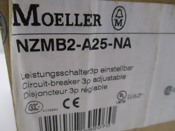 KLOCKNER MOELLER NZMB2-A25-NA CIRCUIT BREAKER 25A * NEW IN BOX *